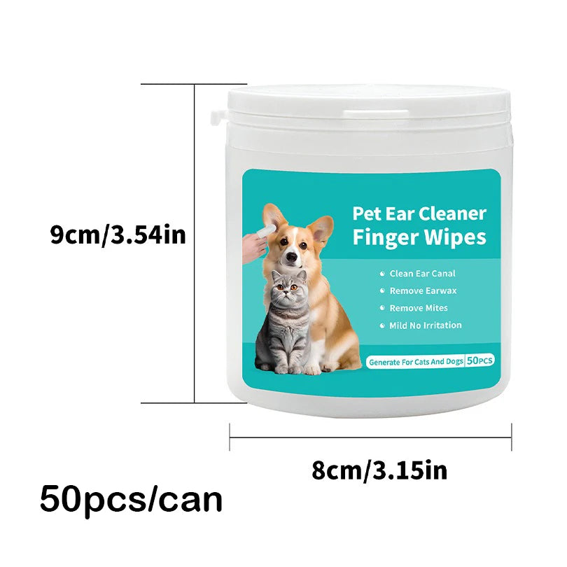 Revolutionary Ear Cleaning Wipes for Dogs and Cats – Gentle Ear Care and Mite Removal Made Easy