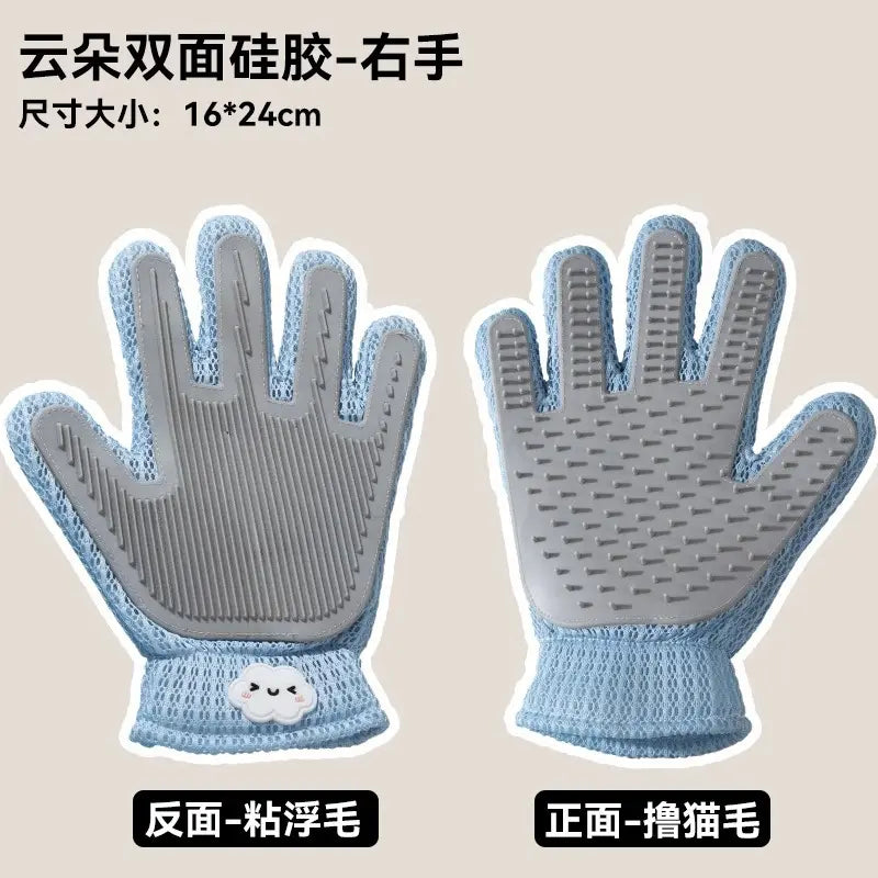 Transform Grooming Time into Bonding Moments with Our Pet Grooming Glove - Soft Silicone Brush for Cats & Dogs, Effortlessly Deshed and Pamper Your Furry Friends!
