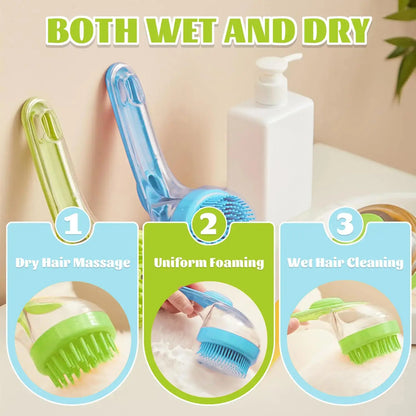 2-in-1 Pet Bath Brush with Shampoo Dispenser - Perfect for Long & Short Haired Dogs and Cats!