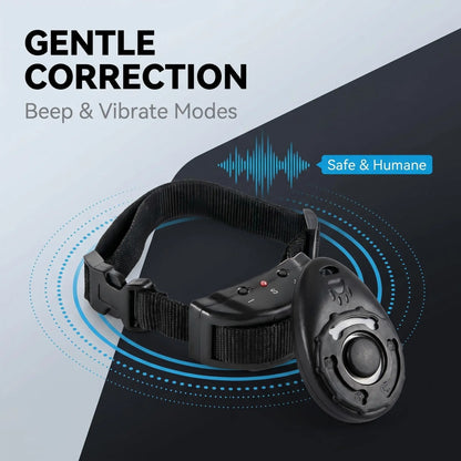 Ultimate 2-in-1 Dog Bark Collar Training Set - Gentle Remote Control Solution for Peaceful Home & Outdoor Adventures!