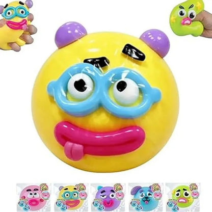 Cute Dog Face Swap Squishy - Soft, Moldable, Slow-Rise Stress Relief Fidget Toy with Interchangeable Faces for Fun Tactile Play!