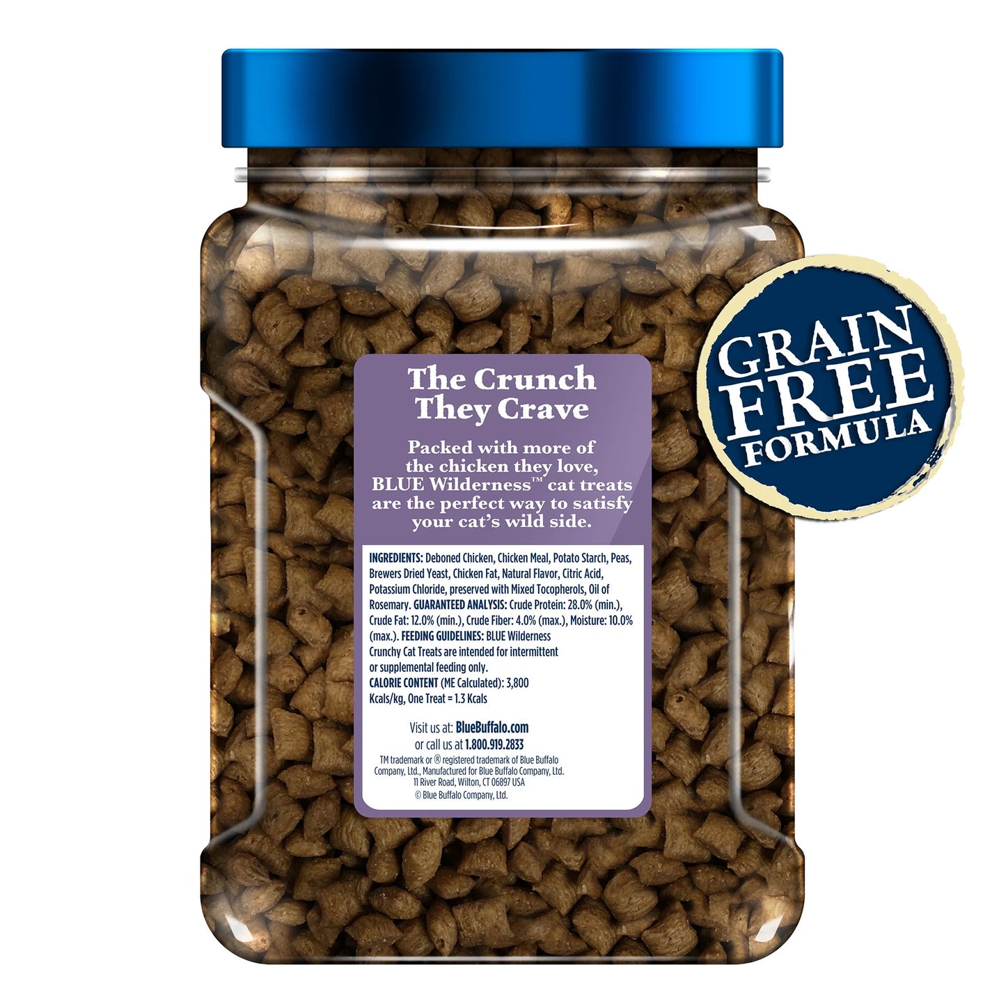 Wilderness Crunchy Chicken Cat Treats - 12oz Bag of Deliciousness for Your Feline Friend!
