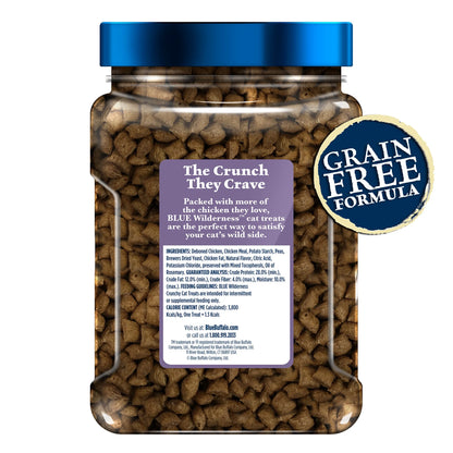 Wilderness Crunchy Chicken Cat Treats - 12oz Bag of Deliciousness for Your Feline Friend!