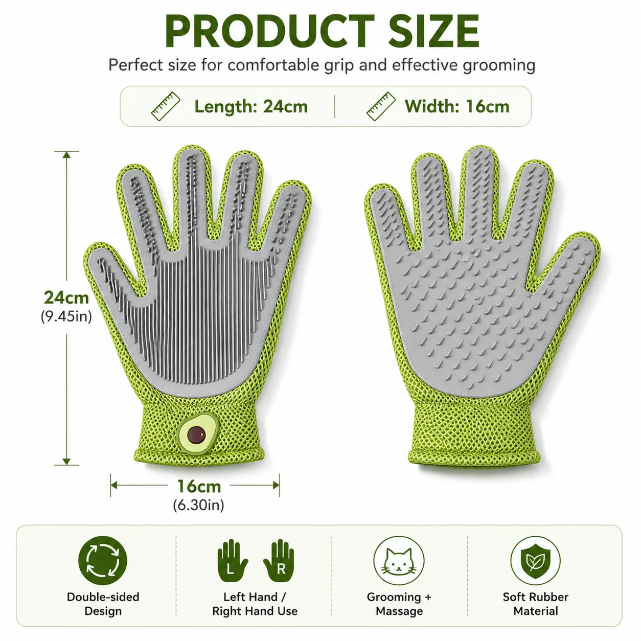 Transform Grooming Time into Bonding Moments with Our Pet Grooming Glove - Soft Silicone Brush for Cats & Dogs, Effortlessly Deshed and Pamper Your Furry Friends!