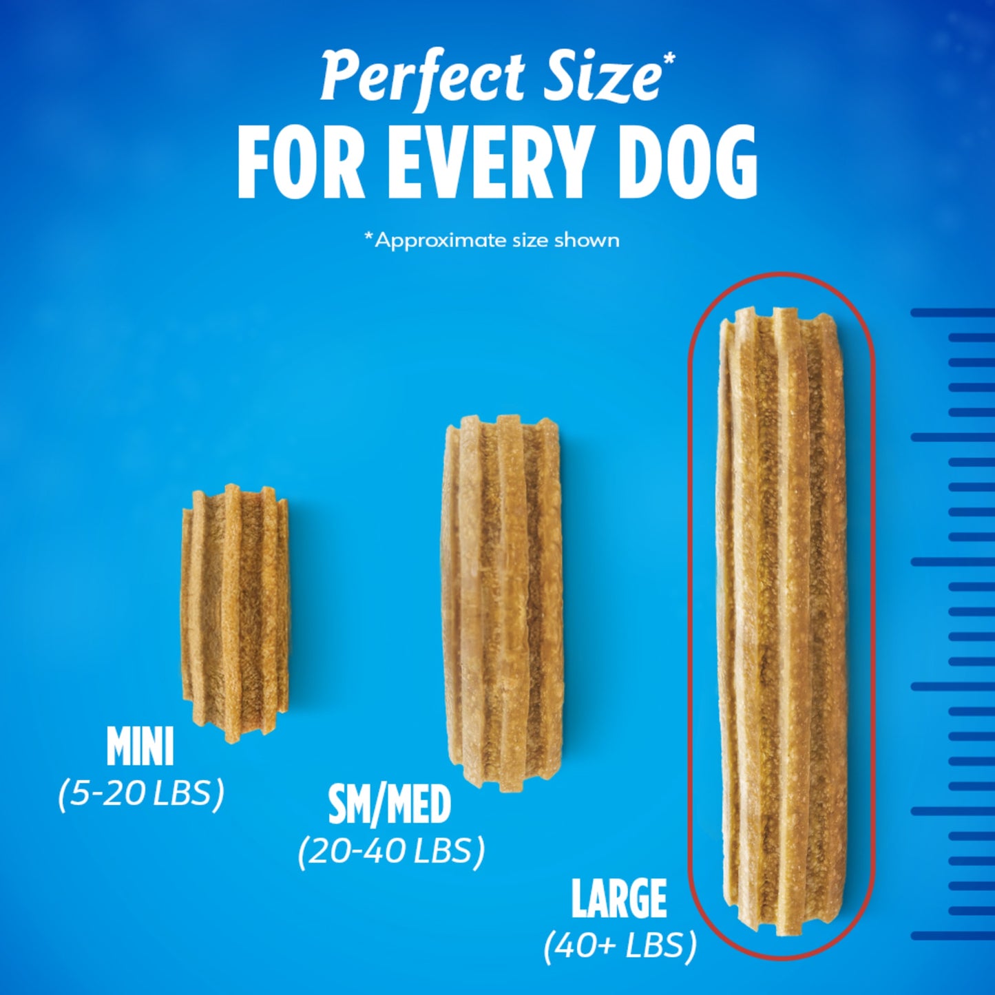 Purina Daily Oral Care Large Dog Dental Treats with Chicken - 20.7 Oz Pouch (18 Count) for Fresh Breath & Healthy Teeth!
