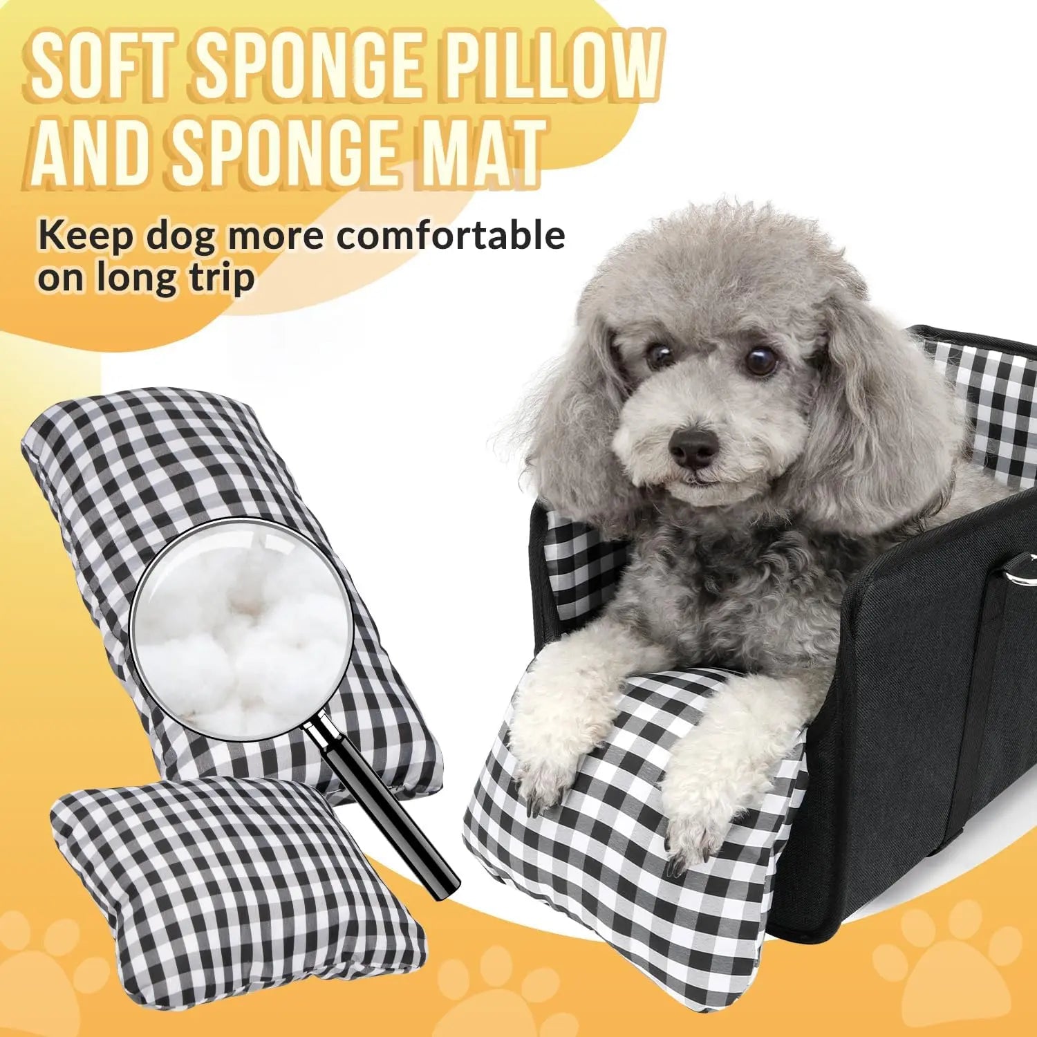 Ultimate Center Console Dog Car Seat - Cozy & Secure Booster for Small Pets, Perfect for Travel Anxiety Relief!