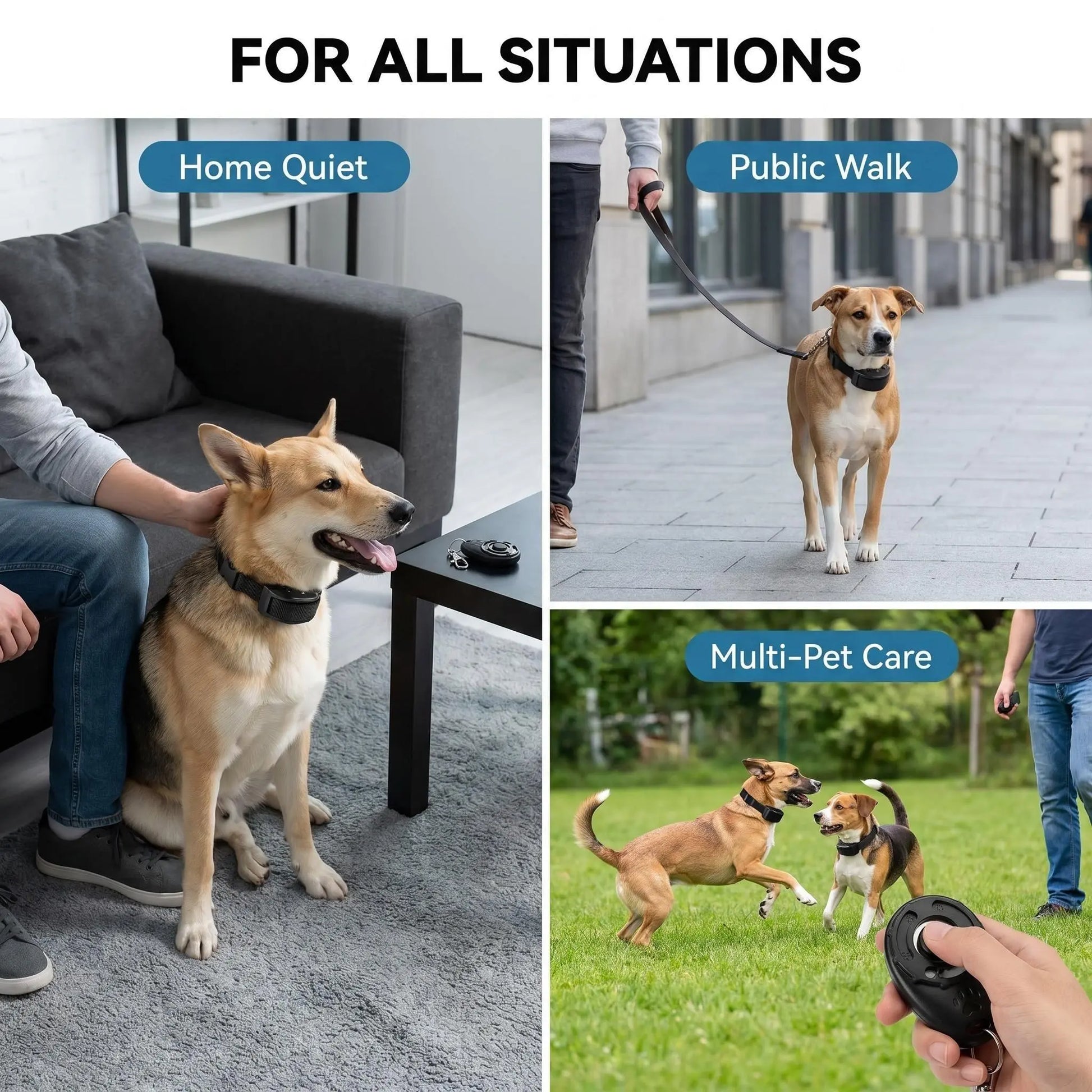 Ultimate 2-in-1 Dog Bark Collar Training Set - Gentle Remote Control Solution for Peaceful Home & Outdoor Adventures!