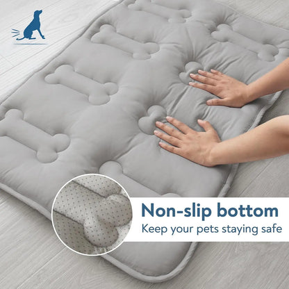 2-Pack Extra Thick Dog Cooling Mats - Durable Non-Slip Summer Pet Pads for Cats & Dogs, Lightweight & Washable for Indoor/Outdoor Use