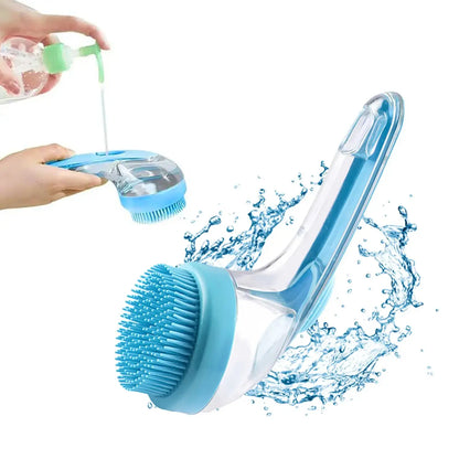 2-in-1 Pet Bath Brush with Shampoo Dispenser - Perfect for Long & Short Haired Dogs and Cats!