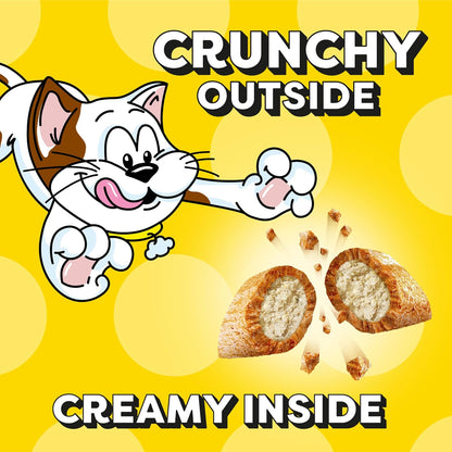 Jumbo Stuffed Cat Treats, Crunchy and Soft Cat Treats, Tempting Tuna Flavor, 5.3 Oz. Pouch (Pack of 10)