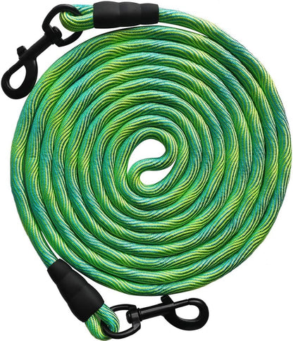 Heavy-Duty 50Ft Dog Tie Out Rope - Perfect for Training, Playing, and Camping with Large & Medium Dogs (Green)