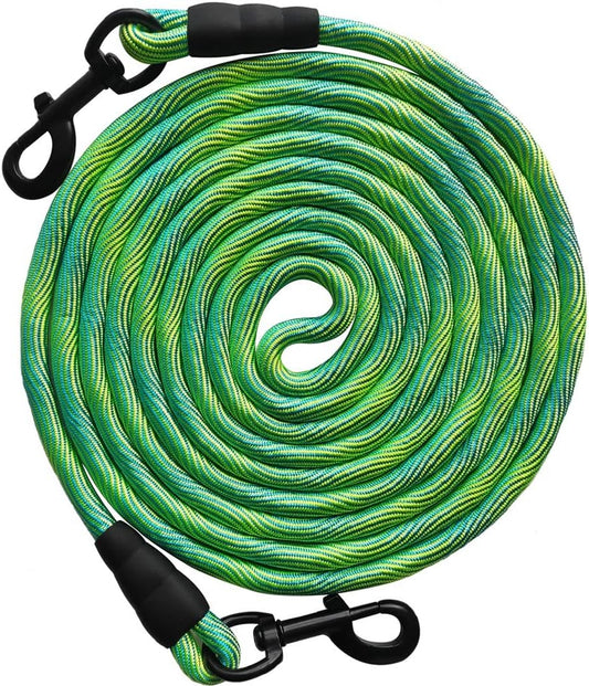 Heavy-Duty 50Ft Dog Tie Out Rope - Perfect for Training, Playing, and Camping with Large & Medium Dogs (Green)