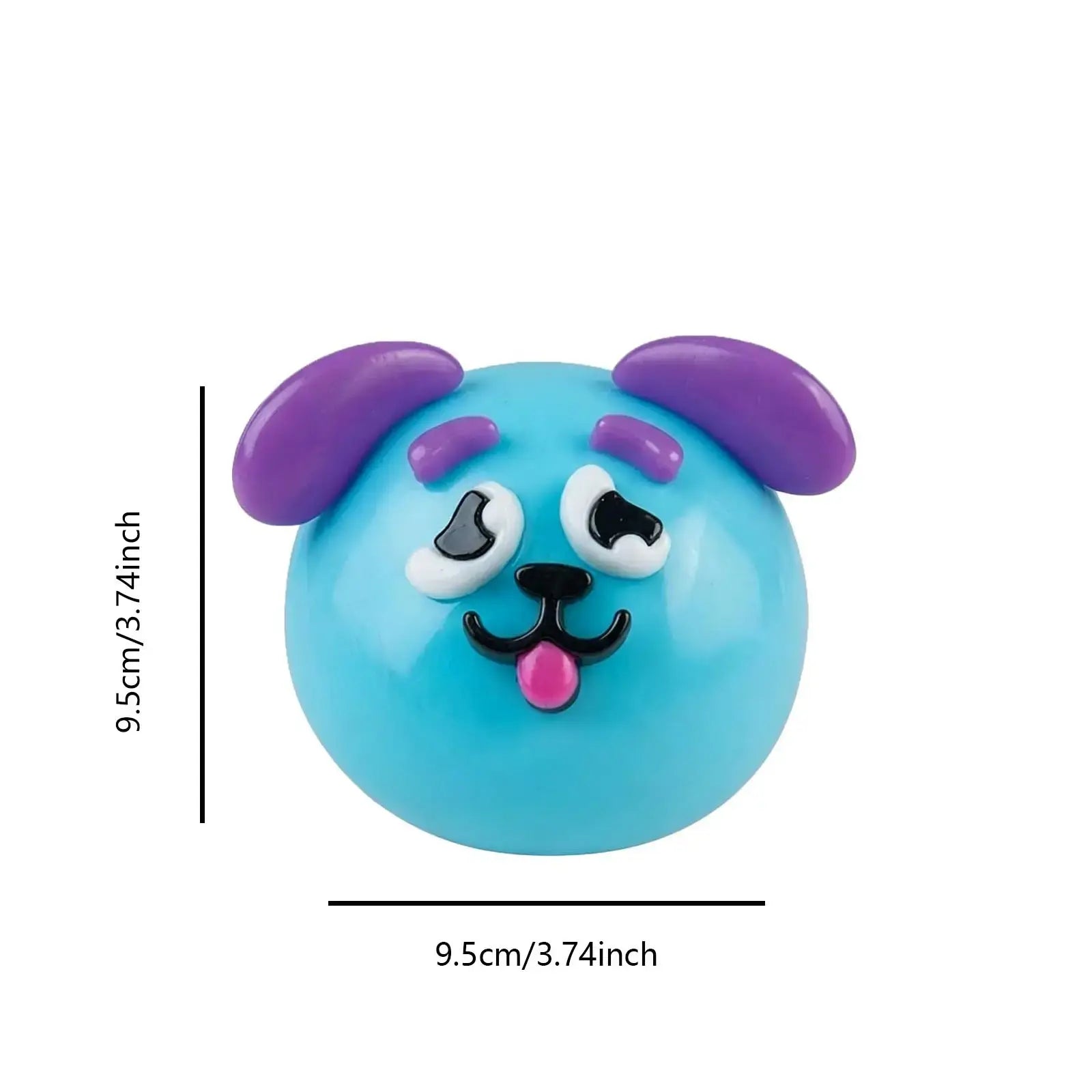 Cute Dog Face Swap Squishy - Soft, Moldable, Slow-Rise Stress Relief Fidget Toy with Interchangeable Faces for Fun Tactile Play!