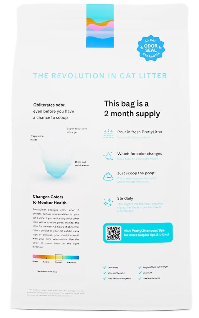 Ultimate Health Monitoring Unscented Clumping Cat Litter - 2 Convenient 10 lb Bags for Odor Control and Peace of Mind