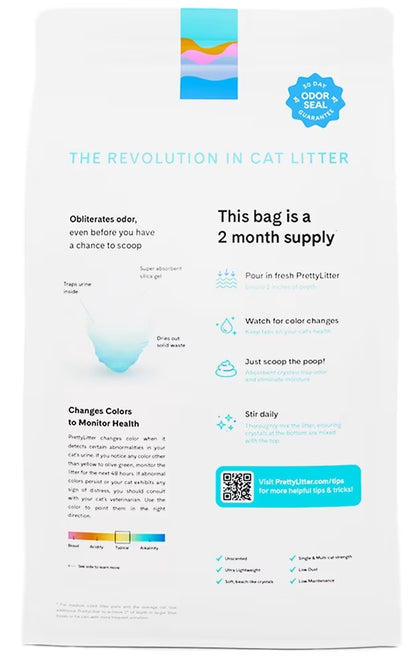 Ultimate Health Monitoring Unscented Clumping Cat Litter - 2 Convenient 10 lb Bags for Odor Control and Peace of Mind