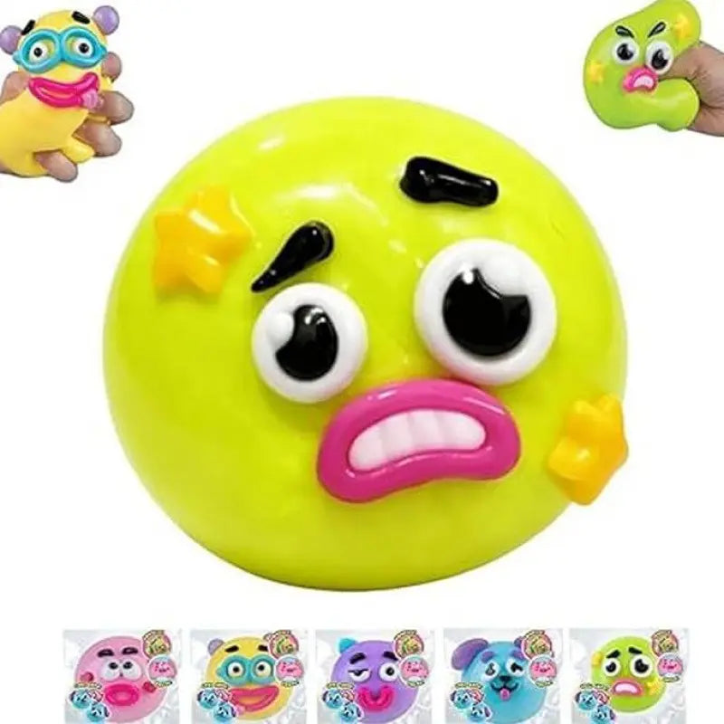 Cute Dog Face Swap Squishy - Soft, Moldable, Slow-Rise Stress Relief Fidget Toy with Interchangeable Faces for Fun Tactile Play!