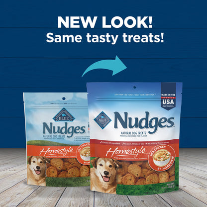 Nudges Homestyle Natural Dog Treats with Real Chicken – 16 Oz. Bag of Tail-Wagging Goodness!
