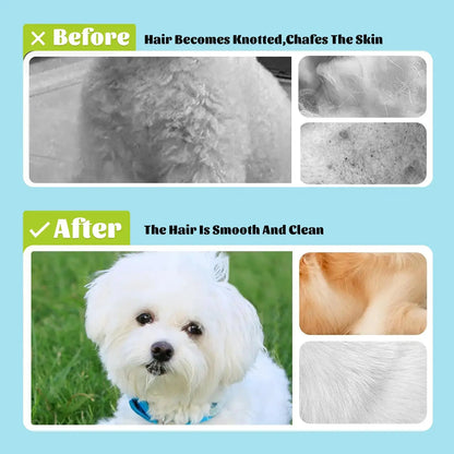 2-in-1 Pet Bath Brush with Shampoo Dispenser - Perfect for Long & Short Haired Dogs and Cats!