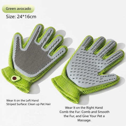 Transform Grooming Time into Bonding Moments with Our Pet Grooming Glove - Soft Silicone Brush for Cats & Dogs, Effortlessly Deshed and Pamper Your Furry Friends!