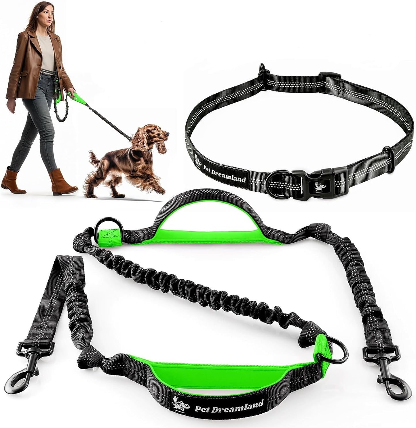 Ultimate Hands-Free Dog Leash: Comfort & Freedom for Active Medium Dogs - Premium Quality Waist Belt for Running, Walking, & Hiking!