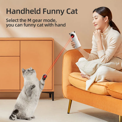 Engage Your Feline Friend with the Automatic Interactive Smart LED Laser Toy - Perfect for Indoor Play!