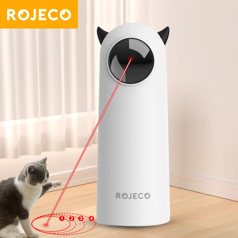 Engage Your Feline Friend with the Automatic Interactive Smart LED Laser Toy - Perfect for Indoor Play!
