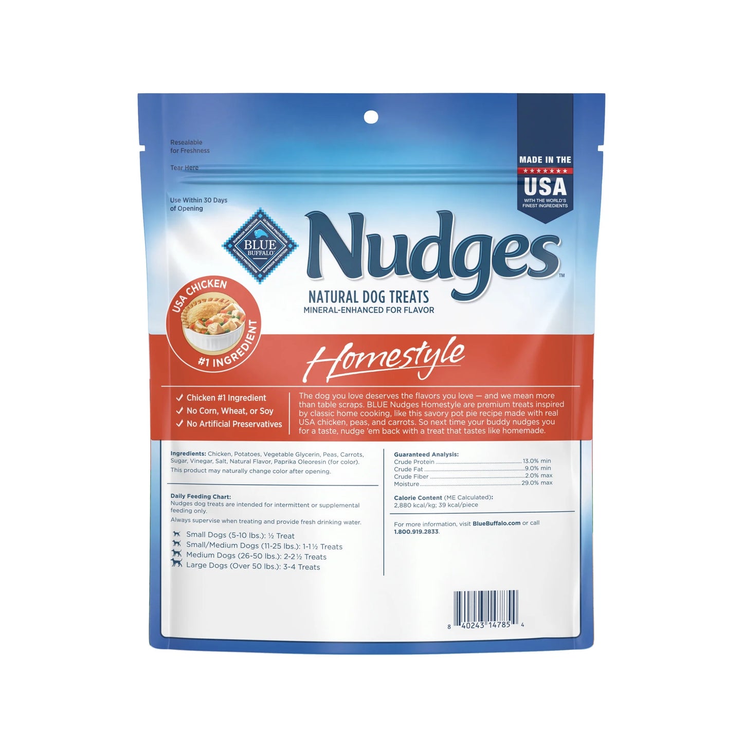 Nudges Homestyle Natural Dog Treats with Real Chicken – 16 Oz. Bag of Tail-Wagging Goodness!