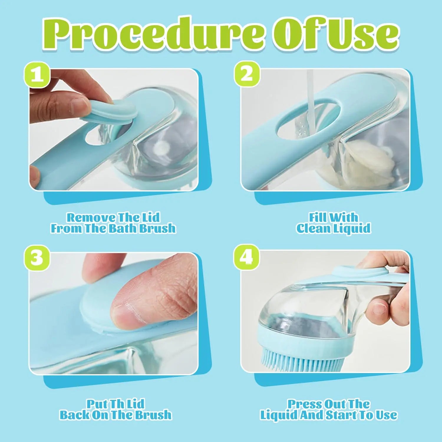 Transform Bath Time with Our Pet Bath Brush & Shampoo Dispenser – Gentle Grooming Tool for Dogs & Cats!