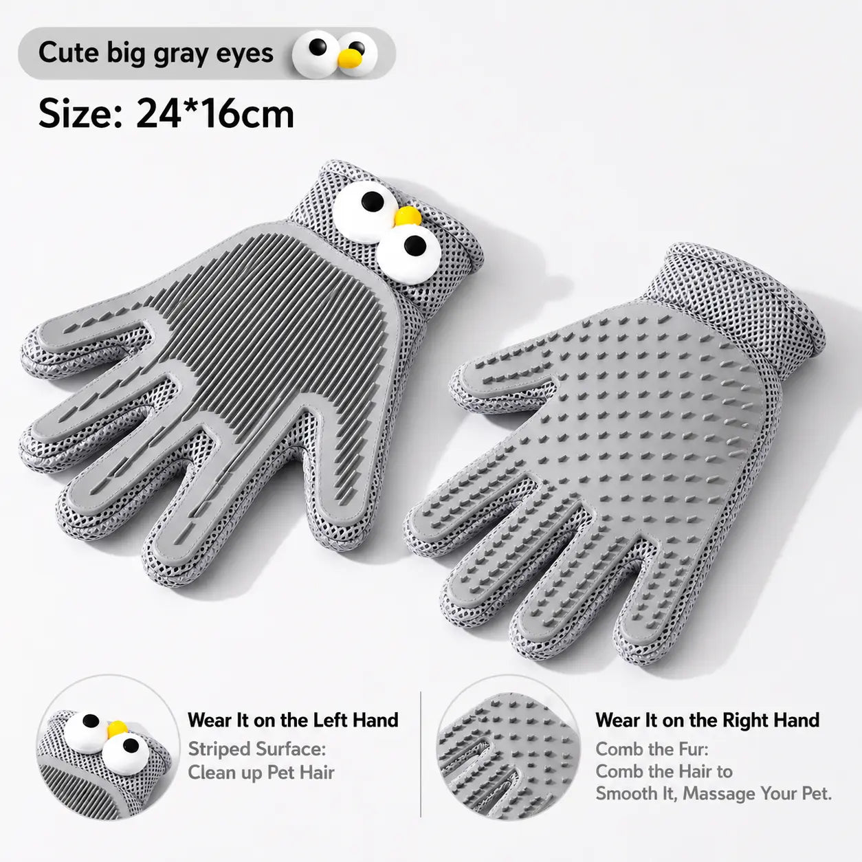 Transform Grooming Time into Bonding Moments with Our Pet Grooming Glove - Soft Silicone Brush for Cats & Dogs, Effortlessly Deshed and Pamper Your Furry Friends!