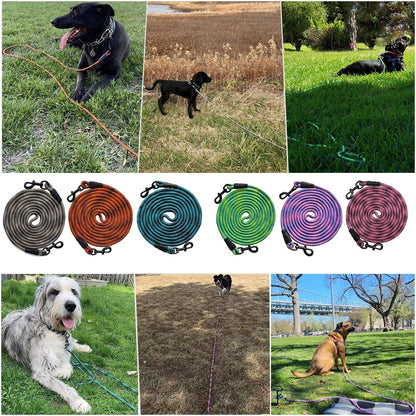 Heavy-Duty 50Ft Dog Tie Out Rope - Perfect for Training, Playing, and Camping with Large & Medium Dogs (Green)