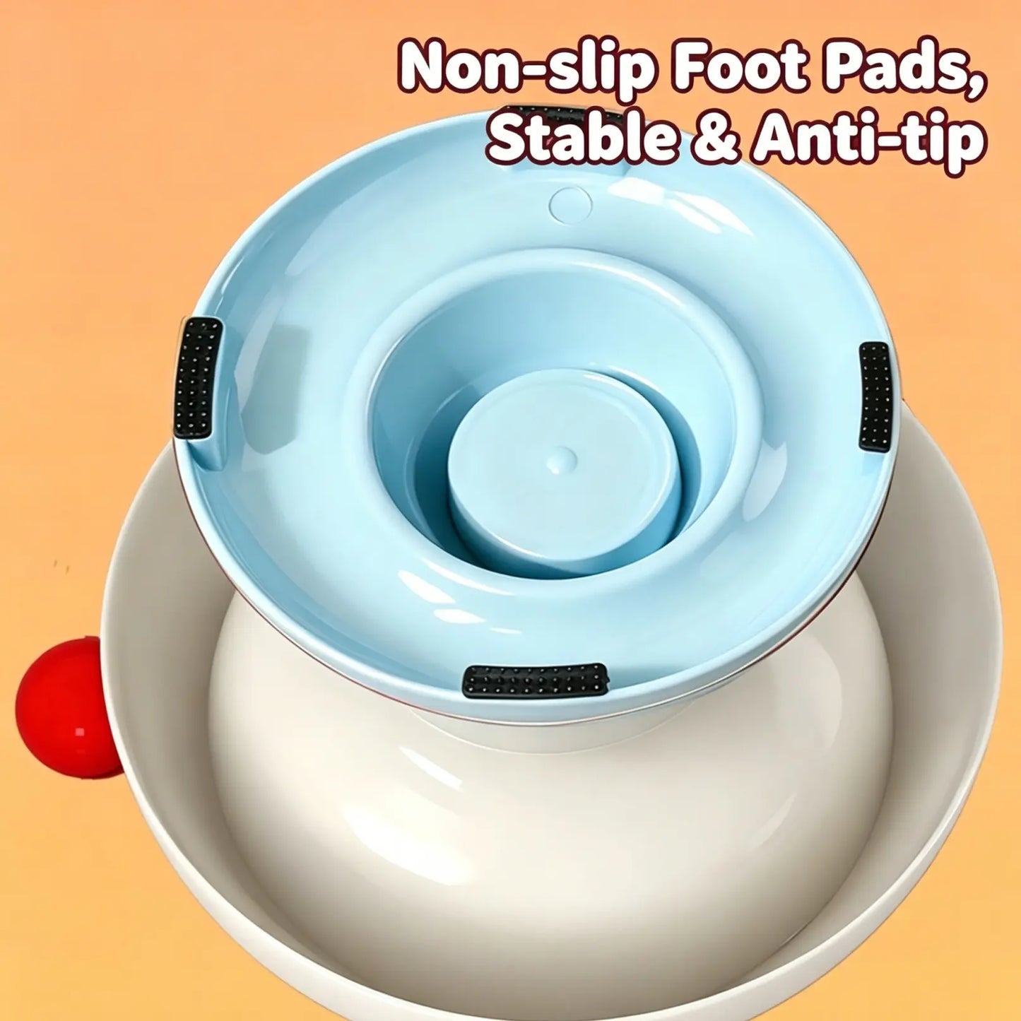 Stylish Stainless Steel Cat and Dog Bowl Feeder - Anti-Slip, Easy to Clean, and Available in 3 Vibrant Colors!