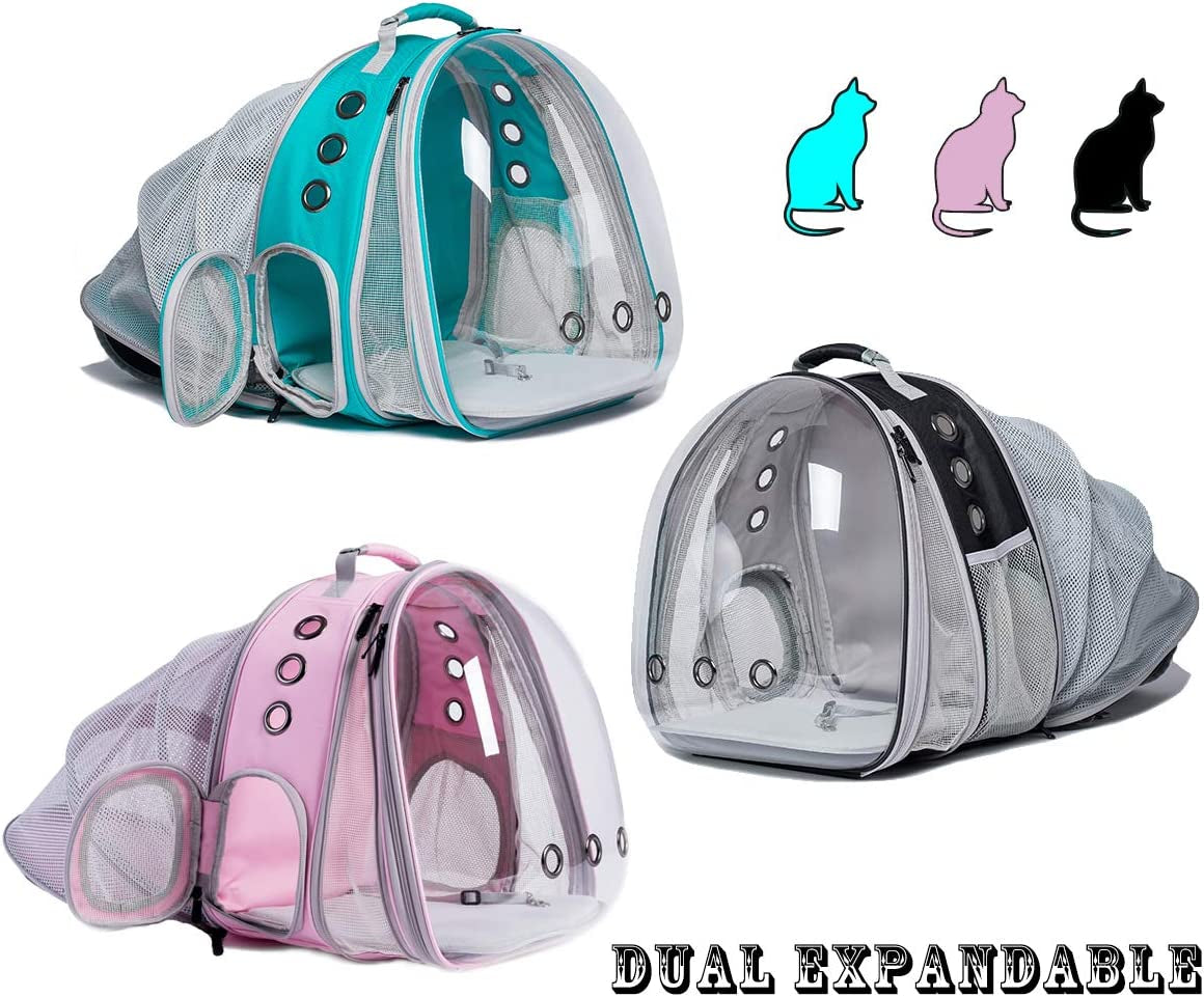 Expandable Polarized Cat Backpack Carrier - Ultimate Travel Solution for Cats & Small Dogs, Fits Up to 20 Lbs, Perfect for Hiking & Adventures!